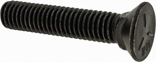 Value Collection - 7/16-14 UNC, 2-1/4" OAL, Steel Plow Bolt - Uncoated, Grade 5 - Apex Tool & Supply