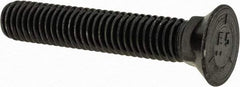 Value Collection - 7/16-14 UNC, 2-1/2" OAL, Steel Plow Bolt - Uncoated, Grade 5 - Apex Tool & Supply