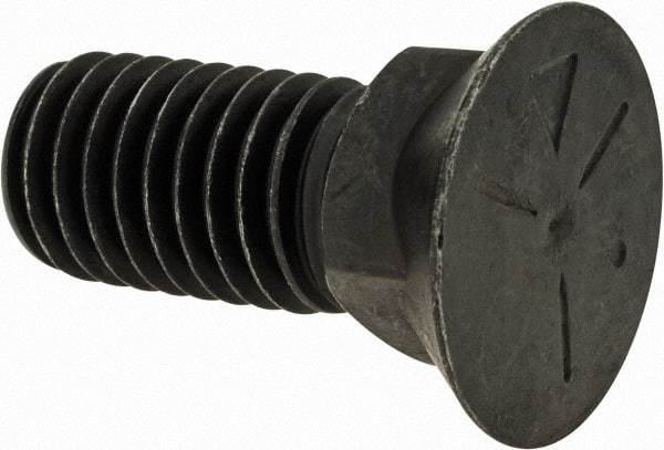 Value Collection - 1/2-13 UNC, 1-1/4" OAL, Steel Plow Bolt - Uncoated, Grade 5 - Apex Tool & Supply