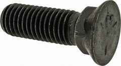 Value Collection - 5/8-11 UNC, 2" OAL, Steel Plow Bolt - Uncoated, Grade 5 - Apex Tool & Supply