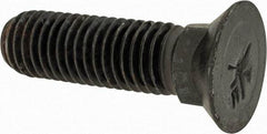 Value Collection - 5/8-11 UNC, 2-1/4" OAL, Steel Plow Bolt - Uncoated, Grade 5 - Apex Tool & Supply