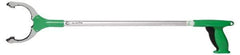 Unger - 32" Long Trash Pick Up Tool - Aluminum, Use for Bottles, Cans, Debris, Paper - Apex Tool & Supply