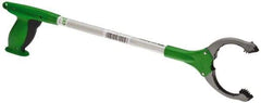 Unger - 24" Long Trash Pick Up Tool - Aluminum, Use for Bottles, Cans, Debris, Paper - Apex Tool & Supply