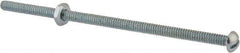 Value Collection - #10-24 UNC, 4-1/2" Length Under Head Slotted Drive Machine Screw - Round Head, Grade 2 Steel, Zinc-Plated Finish, Without Washer - Apex Tool & Supply