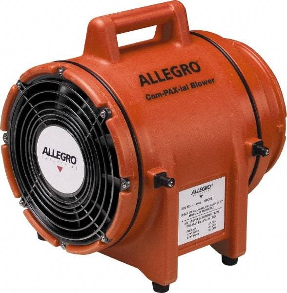 Allegro - 8" Inlet, Electric AC Axial Blower - 0.33 hp, 831 CFM, 115 Max Voltage Rating - Apex Tool & Supply