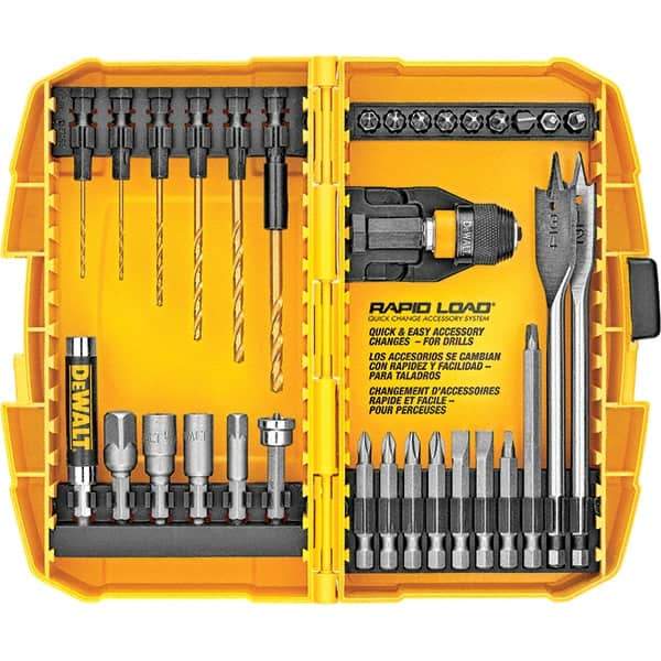 DeWALT - 32 Piece, Screwdriver Bit Set - #1, #2, 1/4" Drive - Apex Tool & Supply