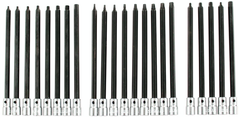 22 Piece - 3/32" - 1/4"; Hex Metric 2.5 - 6.0mm & Torx® T8 - T40 1/4" Drive - 6: OAL - Hex Inch Bit Socket Set - Apex Tool & Supply