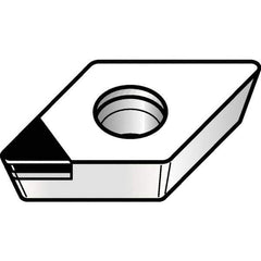 Kennametal - DPGW21.50.5 F Grade KD1425 Polycrystalline Diamond (PCD) Turning Insert - 55° Diamond, 1/4" Inscr Circle, 3/32" Thick, 0.0079" Corner Radius - Apex Tool & Supply
