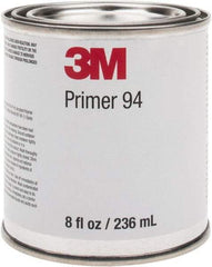 3M - 236.5 mL, Light Yellow Adhesive Primer - For Use with 3M Tapes - Apex Tool & Supply