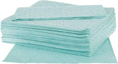 PRO-SAFE - 30 Gal Capacity per Package, Universal Pad - 19" Long x 17" Wide, Green, Polypropylene - Apex Tool & Supply