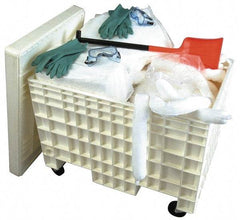 PRO-SAFE - Hazardous Materials Spill Kit - HDPE Mobile Spill Cart - Apex Tool & Supply