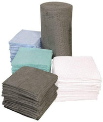 PRO-SAFE - 33 Gal Capacity per Package, Oil Only Pad - 19" Long x 17" Wide, White, Polypropylene - Apex Tool & Supply