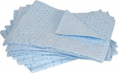 PRO-SAFE - 30 Gal Capacity per Package, Oil Only Pad - 17" Long x 15" Wide, Blue, Polypropylene - Apex Tool & Supply