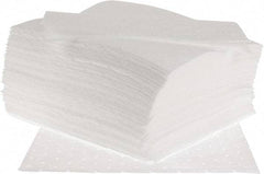 PRO-SAFE - 28 Gal Capacity per Package, Oil Only Pad - 19" Long x 17" Wide, White, Polypropylene - Apex Tool & Supply