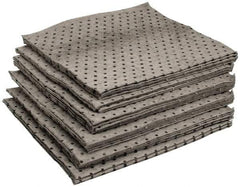 PRO-SAFE - 33 Gal Capacity per Package, Universal Pad - 17" Long x 15" Wide, Gray, Polypropylene - Apex Tool & Supply