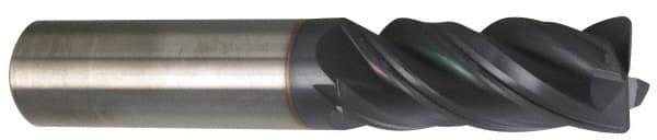Accupro - 1" Diam 4 Flute Solid Carbide 0.03" Corner Radius End Mill - Apex Tool & Supply