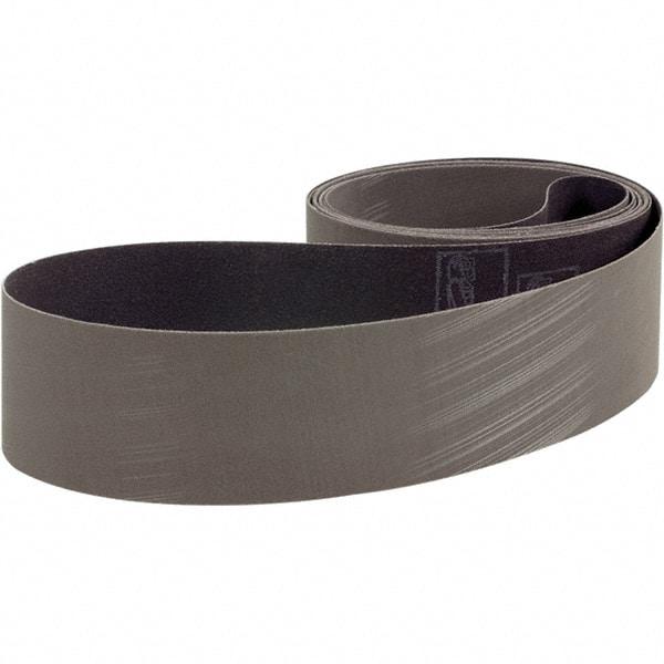 3M - 4" Wide x 132" OAL, A30 Grit, Aluminum Oxide Abrasive Belt - Aluminum Oxide, Coated, Cloth Backing, Dry, Series 237AA - Apex Tool & Supply