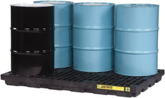 Justrite - 6 Drum, 73 Gallon Sump Capacity, Accumulation Center - Apex Tool & Supply