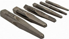 Irwin - 6 Piece Straight Flute Screw Extractor Set - #1 to #6 Size Range - Apex Tool & Supply