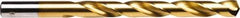 Irwin - 17/64" 135° High Speed Steel Jobber Drill - TiN Finish, Right Hand Cut, Spiral Flute, Straight Shank, 4-1/8" OAL, Split Point - Apex Tool & Supply