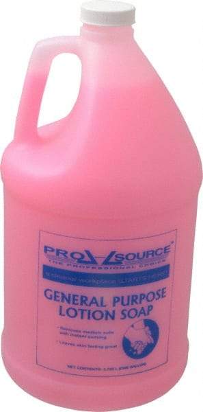 PRO-SOURCE - 1 Gal Bottle Liquid Soap - General Duty, Pink, Almond Scent - Apex Tool & Supply