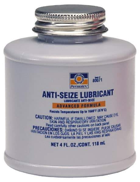 Permatex - 4 oz Bottle General Purpose Anti-Seize Lubricant - Aluminum/Copper/Graphite, 1,600°F - Apex Tool & Supply
