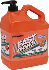 Permatex - 1 Gal Pump Bottle Liquid Hand Cleaner - Orange (Color), Citrus Scent - Apex Tool & Supply