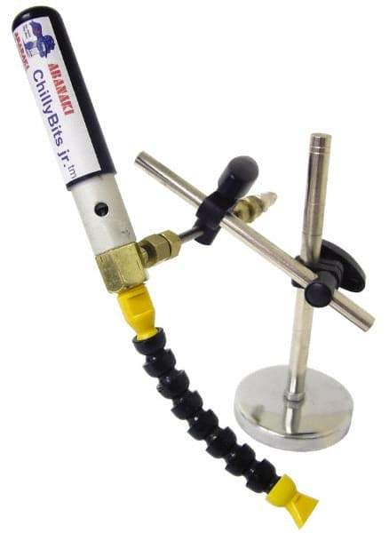 Abanaki - Cold Air Coolant System - 3/8" Hose Inside Diam, Includes Air Line Filter, Air Line Hose, Magnetic Base Assembly - Apex Tool & Supply