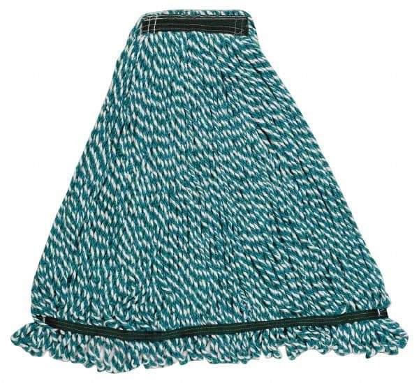 Rubbermaid - Green Head Band, Medium Microfiber Mop Pad - Apex Tool & Supply