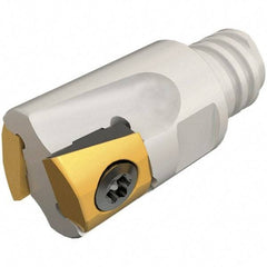 Iscar - 1/2" Cut Diam, 0.197" Max Depth of Cut, 0.63" OAL, Indexable Square Shoulder End Mill - T290 LN.T 0502 Inserts, T08 Modular Connection, 90° Lead Angle, Series SumoMill - Apex Tool & Supply