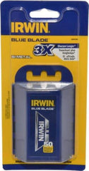 Irwin - 50 Piece Bi-Metal Utility Knife Blade - 2-3/8" OAL - Apex Tool & Supply