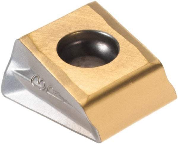 Iscar - T490 LNMT1306 PNTR Grade IC330 Carbide Milling Insert - TiCN/TiN Finish, 0.514" Thick, 0.79mm Corner Radius - Apex Tool & Supply