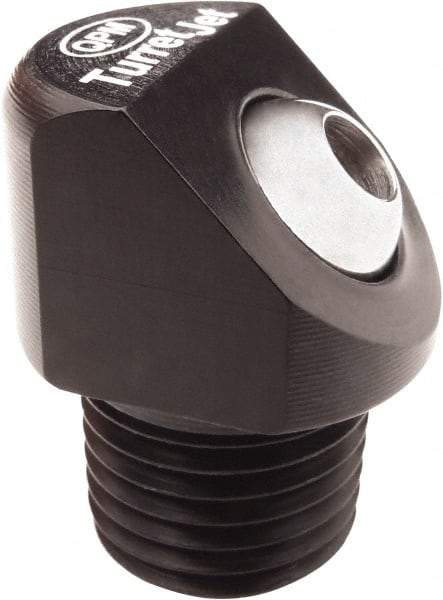 QPM Products - 5/16" Hose Inside Diam, Coolant Hose Nozzle - NPT, for Use with CNC Lathes - Apex Tool & Supply