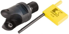 Kennametal - 31.75mm Cutting Diam, 1-1/4" Max Depth of Cut, Modular Connection Indexable Copy End Mill - 2 Inserts, RDHX 1604M0S Insert, KDM Toolholder - Apex Tool & Supply
