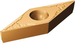 Sandvik Coromant - VBMT331 MM Grade 1125 Carbide Turning Insert - TiCN/Al2O3/TiN Finish, 35° Parallelogram, 3/8" Inscr Circle, 3/16" Thick, 1/64" Corner Radius - Apex Tool & Supply