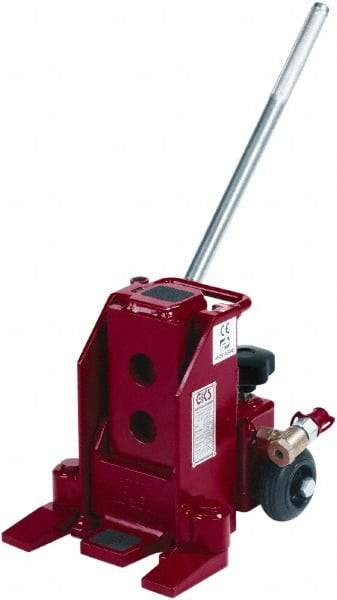 GKS - 5 Ton Capacity Toe Jack - 0.6" to 15-1/2" High, 5-1/2" Piston Stroke - Apex Tool & Supply