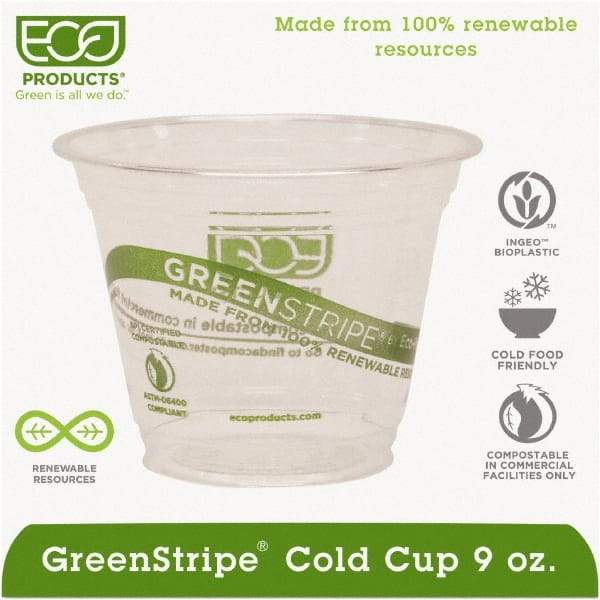 ECO PRODUCTS - Renewable & Compostable Cold Cups - 9 oz - Clear - Apex Tool & Supply