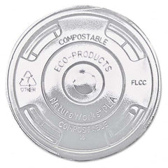 ECO PRODUCTS - GreenStripe Renewable & Compost Cold Cup Flat Lids, F/9-24 oz, 100/PK, 10 PK/CT - Apex Tool & Supply
