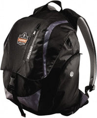 Ergodyne - 4 Pocket, 3600 Cubic Inch, Polyester Back Pack - 15 Inch Wide x 12 Inch Deep x 20 Inch High, Black, Model No. 5143 - Apex Tool & Supply