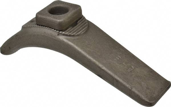 Gibraltar - 3/4" Stud, Carbon Steel, Plain Strap Clamp - 8" OAL x 2-1/8" Wide x 4" High, Plain Nose - Apex Tool & Supply