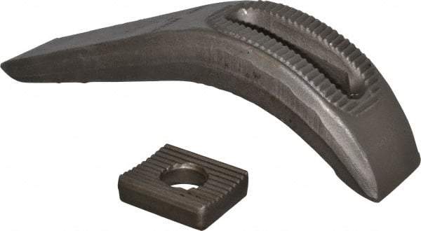 Gibraltar - 1" Stud, Carbon Steel, Plain Strap Clamp - 12" OAL x 2-3/4" Wide x 6-1/4" High, Plain Nose - Apex Tool & Supply