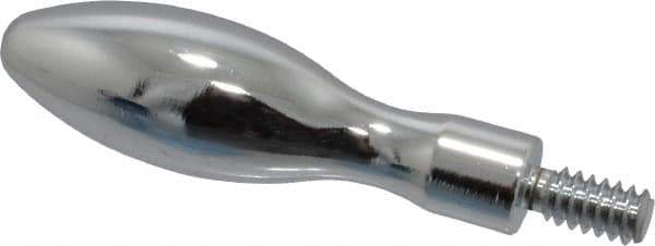 Gibraltar - 10-24 Threaded Stem, Fixed Handwheel & Machine Handle - Carbon Steel Bulb Shape Handle, 3/8" Long Carbon Steel Stem, 1-11/16" Handle Length, 2-1/16" OAL - Apex Tool & Supply