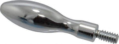 Gibraltar - 10-24 Threaded Stem, Fixed Handwheel & Machine Handle - Carbon Steel Bulb Shape Handle, 3/8" Long Carbon Steel Stem, 1-11/16" Handle Length, 2-1/16" OAL - Apex Tool & Supply