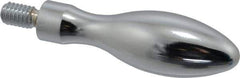 Gibraltar - 5/16-18 Threaded Stem, Fixed Handwheel & Machine Handle - Carbon Steel Bulb Shape Handle, 9/16" Long Carbon Steel Stem, 2-5/8" Handle Length, 3-3/16" OAL - Apex Tool & Supply