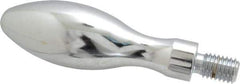 Gibraltar - 1/2-13 Threaded Stem, Fixed Handwheel & Machine Handle - Carbon Steel Bulb Shape Handle, 13/16" Long Carbon Steel Stem, 3-3/4" Handle Length, 4-9/16" OAL - Apex Tool & Supply