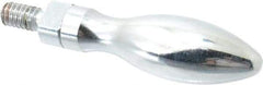 Gibraltar - 1/4-20 Threaded Stem, Revolving Handwheel & Machine Handle - Carbon Steel Bulb Shape Handle, 1/2" Long Carbon Steel Stem, 2-1/4" Handle Length, 2-3/4" OAL - Apex Tool & Supply