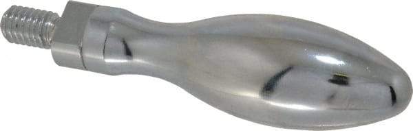Gibraltar - 3/8-16 Threaded Stem, Revolving Handwheel & Machine Handle - Carbon Steel Bulb Shape Handle, 11/16" Long Carbon Steel Stem, 3-3/8" Handle Length, 4-1/16" OAL - Apex Tool & Supply