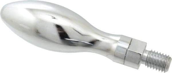 Gibraltar - 1/2-13 Threaded Stem, Revolving Handwheel & Machine Handle - Carbon Steel Bulb Shape Handle, 13/16" Long Carbon Steel Stem, 4" Handle Length, 4-13/16" OAL - Apex Tool & Supply