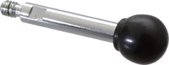 Gibraltar - 1/4-20 Stem, 3/4" Knob Diam, 0.31" Shaft Diam, Gear Lever Arm with Ball Knob - 3/8" Thread Length, 2.3" Handle Length, Steel Shaft, Phenolic Knob - Apex Tool & Supply