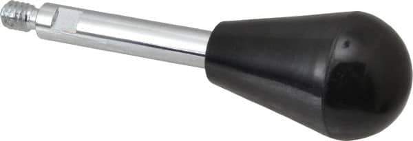 Gibraltar - 1/4-20 Stem, 1" Knob Diam, 0.31" Shaft Diam, Gear Lever Arm with Oval Knob - 3/8" Thread Length, 3.2" Handle Length, Steel Shaft, Phenolic Knob - Apex Tool & Supply